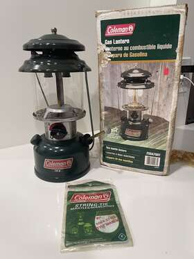 A2387 COLEMAN Lantern Mantle Gas Box Mantels