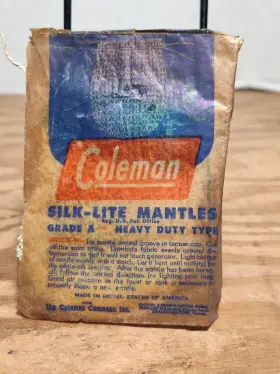 F-1534A COLEMAN Silk Lite Mantle Riginal Wax Paper