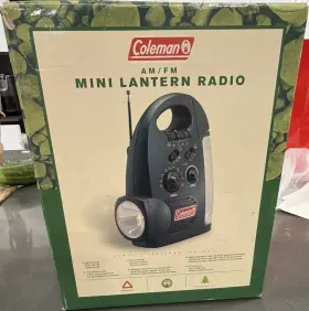 F7937 COLEMAN Am Fm Mini Lantern Radio Alarm Flashlight