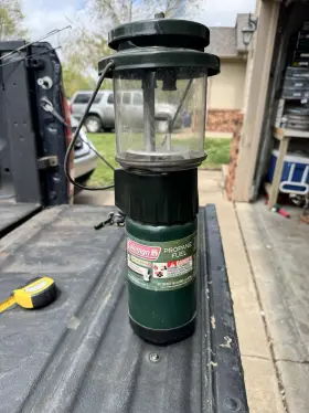 R214A046G COLEMAN Propane Gas Handheld Camping Lantern Glass