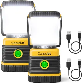 313042927960 CONSCIOT Led Camping Lantern Usb Rechargeable