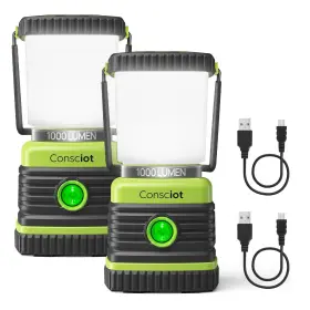 850053671210 CONSCIOT Led Camping Lantern Rechargeable Light