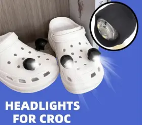 198445194405 CROCS Headlight Jibbitz Box Cute Battery