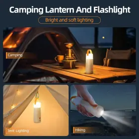 850057388121 DAWNRISE Led Camping Lantern Up Rechargeable #2