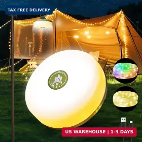 Deallite 798220678153 Camping String Lights Essentials Gear 32.8ft Lamp Waterproof 4 I