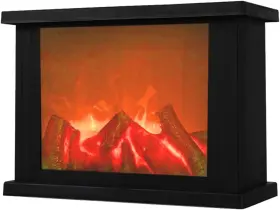 703684973881 DECANIT Fireplace Flameless Led Lantern Battery