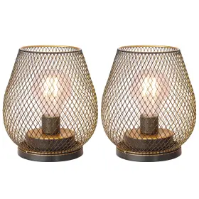 DKCL-4069 DECORKEY Set Battery Lamp Led Table Lantern Golden
