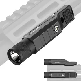 DF-9032 DEFENTAC Zoomable Tactical Flashlight Mlok Picatinny