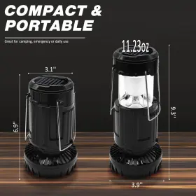 PEC00616X2-DS DIBMS Solar Camping Fan Lantern Usb Rech #3