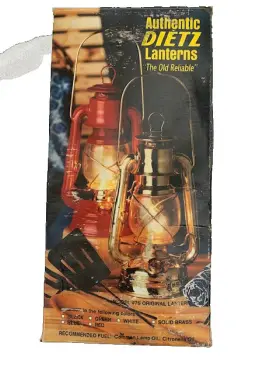 755061760003 DIETZ Oil Lamp Burning Lantern Tall