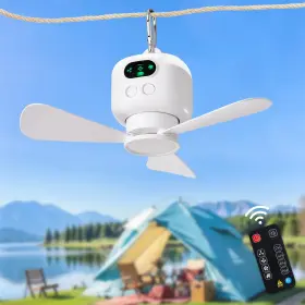 WS-FPZ184-18C-42WH-AP DIGLED Battery Ceiling Fan Camping Tent