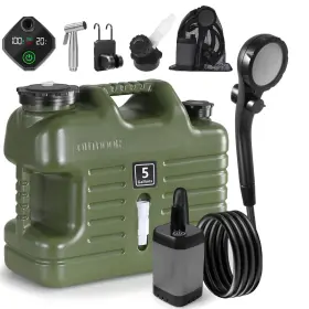 758483881004 DIGURY Camping Shower Gallon Water Jug