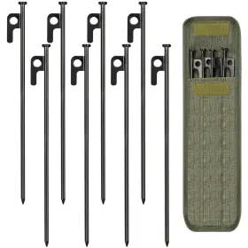 DK-1129 DKOVN Pack Tent Stakes Storage Bag Forged Steel