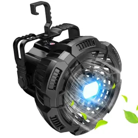 763344546305 DRCHOP Camping Fan Lantern Rechargeable Battery