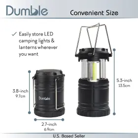 840145825409 DUMBLE Led Camping Lantern Lights Bright Battery #2