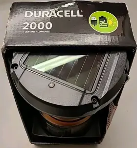 856318008425 DURACELL Power Rechargable Lantern Solar Battery #3