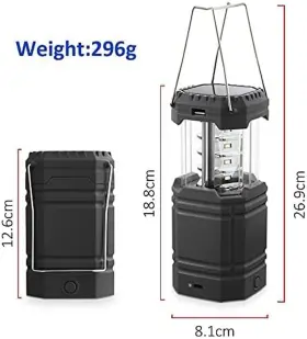 CL1000 E-COMMERCE CO Crank Solar Camping Lantern Ultra Bright #3