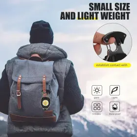 764003865935 E-SHIDAI Mini Flashlight Pack Rechargeable Light #2
