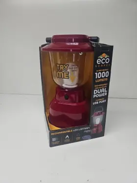 030878618359 ECO SCAPES Dual Power Led Rechargeable Lantern