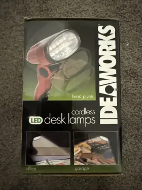 JB6173 EDMUNDS Ideaworks Cordless Battery Led Desk Lamp Set #2