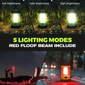 973365303717 ELESALL Camping Lantern Led Rechargeable Battery #2