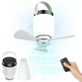 LB001-1 ELOMAVAPA Camping Fan Led Lantern Rechargeable Lights