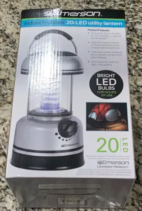 180841 EMERSON Utility Lantern Dual Power Capability Box