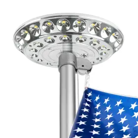 755419471469 ENRYBIA Flag Pole Light Solar Top Mount Flagpole