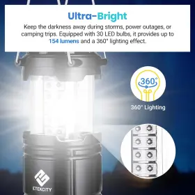 CL10-2 ETEKCITY Lantern Camping Led Flashlight Power Outages #2