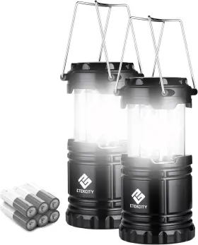 CL10-2 ETEKCITY Lantern Camping Led Flashlight Power Outages