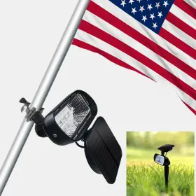 855S-F ETZEAXUS Flag Pole Light Solar Flagpole
