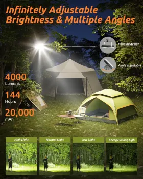 782951047333 EVENTEK Led Camping Lantern Rechargeable #2