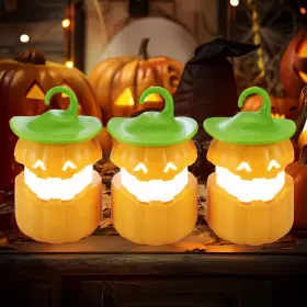 041049 EVERBRITE Halloween Pumpkin Lantern Jack Lightup Light #2