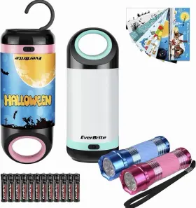 820909735243 EVERBRITE Lantern Flashlight Set Stickers