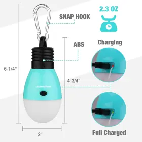 820909794905 EVERBRITE Rechargeable Camping Light Tent #2