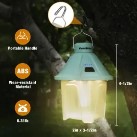 820909794936 EVERBRITE Camping Lantern Usb Rechargeable Top #3