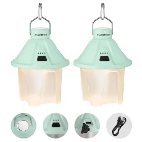 820909794936 EVERBRITE Camping Lantern Usb Rechargeable Top