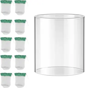 445041555561 FATCANMA Propane Lantern Mantles Globe Glass