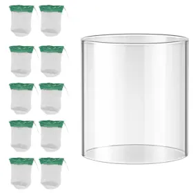 717331338473 FATCANMA Propane Lantern Mantles Globe Glass