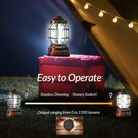 973365303014 FAVORBRITE Camping Lantern Rechargeable Dimmable #2