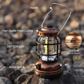973365303014 FAVORBRITE Camping Lantern Rechargeable Dimmable #3