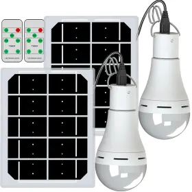 B07TCC1GMP FLYHOOM Solar Light Bulb Chicken Coop Timer Led