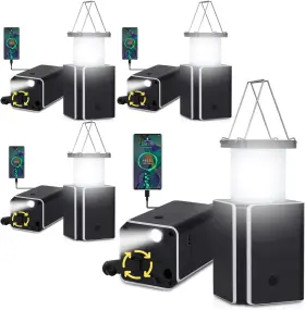 744110650471 GARAGEANGLE Solar Led Rechargeable Emergency