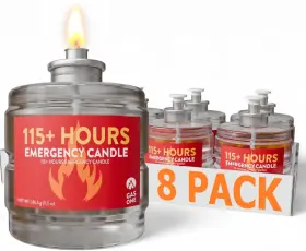 EC-115-8 GAS ONE Emergency Candle Set Clean