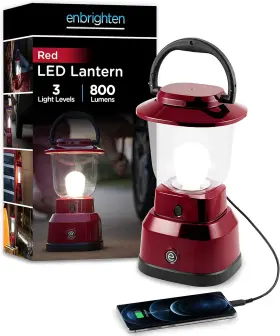29923 GE Led Camping Lantern Battery Usb Charging Hour