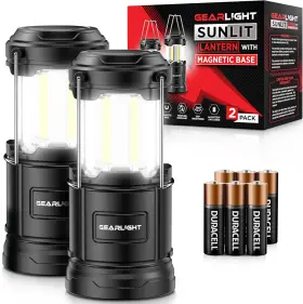 GL-LMBS-2P GEARLIGHT Camping Lantern Led Battery Magnetic