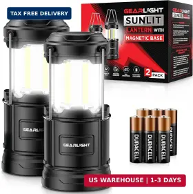 GL-LMBS-2P GEARLIGHT Camping Lantern Led Battery Magnetic