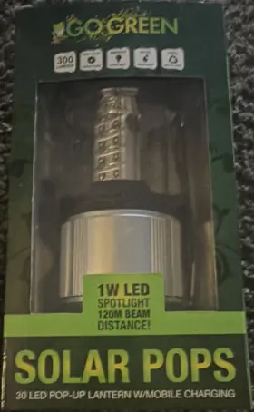 GG-12030MSPOP GO GREEN Solar Led Pop Up Lantern Usb Mobile