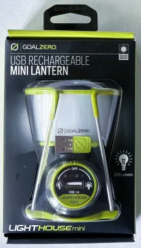 847974003718 GOAL ZERO Rechargeable Mini Lantern Lighthouse