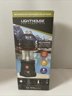 90202 GOAL ZERO Lighthouse Usb Power Hub Crank Lantern Solar